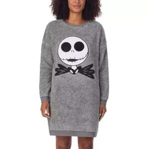 Disney Ladies' Lounge Nightmare Before Christmas Plush Nightgown Medium NWT